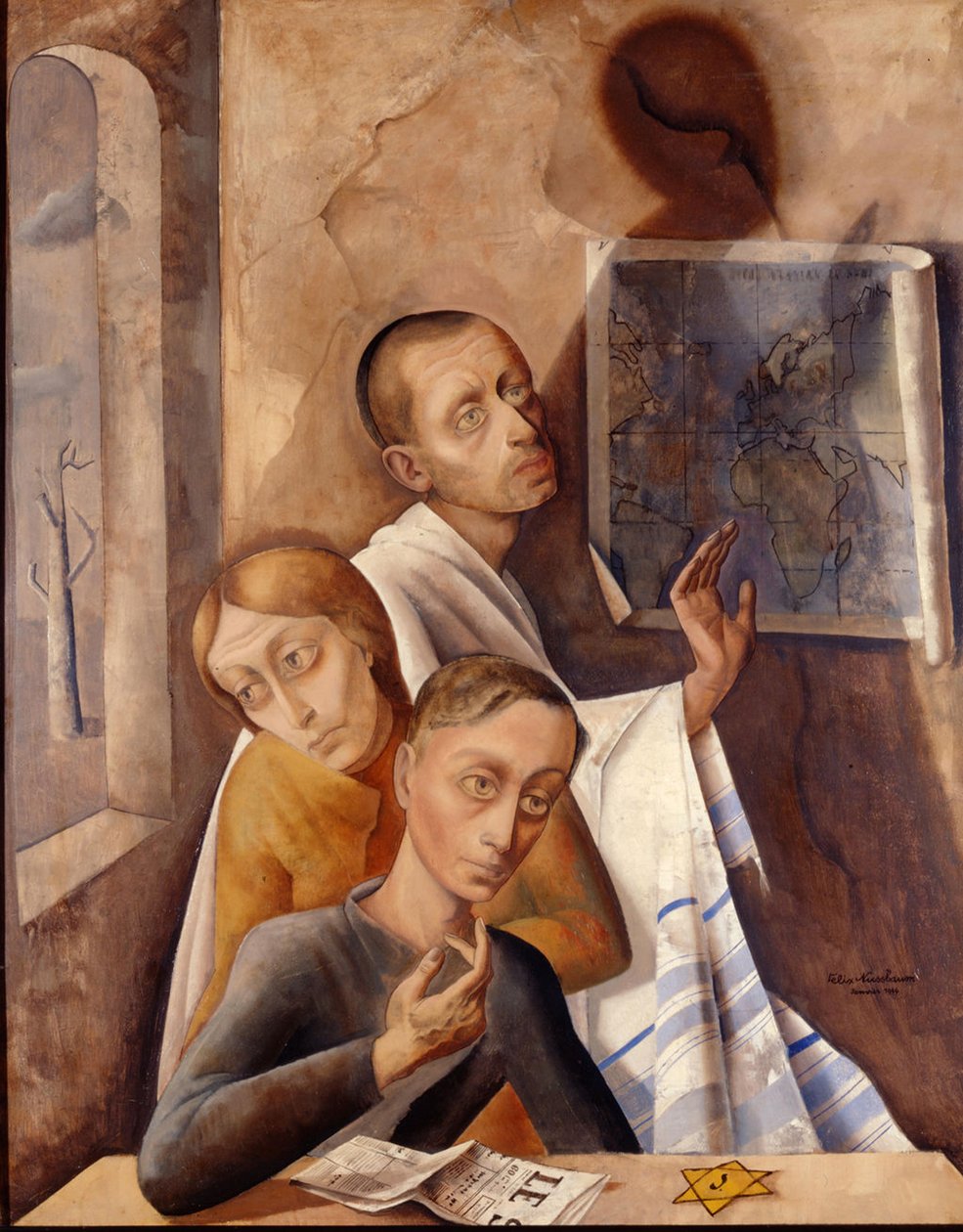 Autorretrato en la clandestinidad de Felix Nussbaum