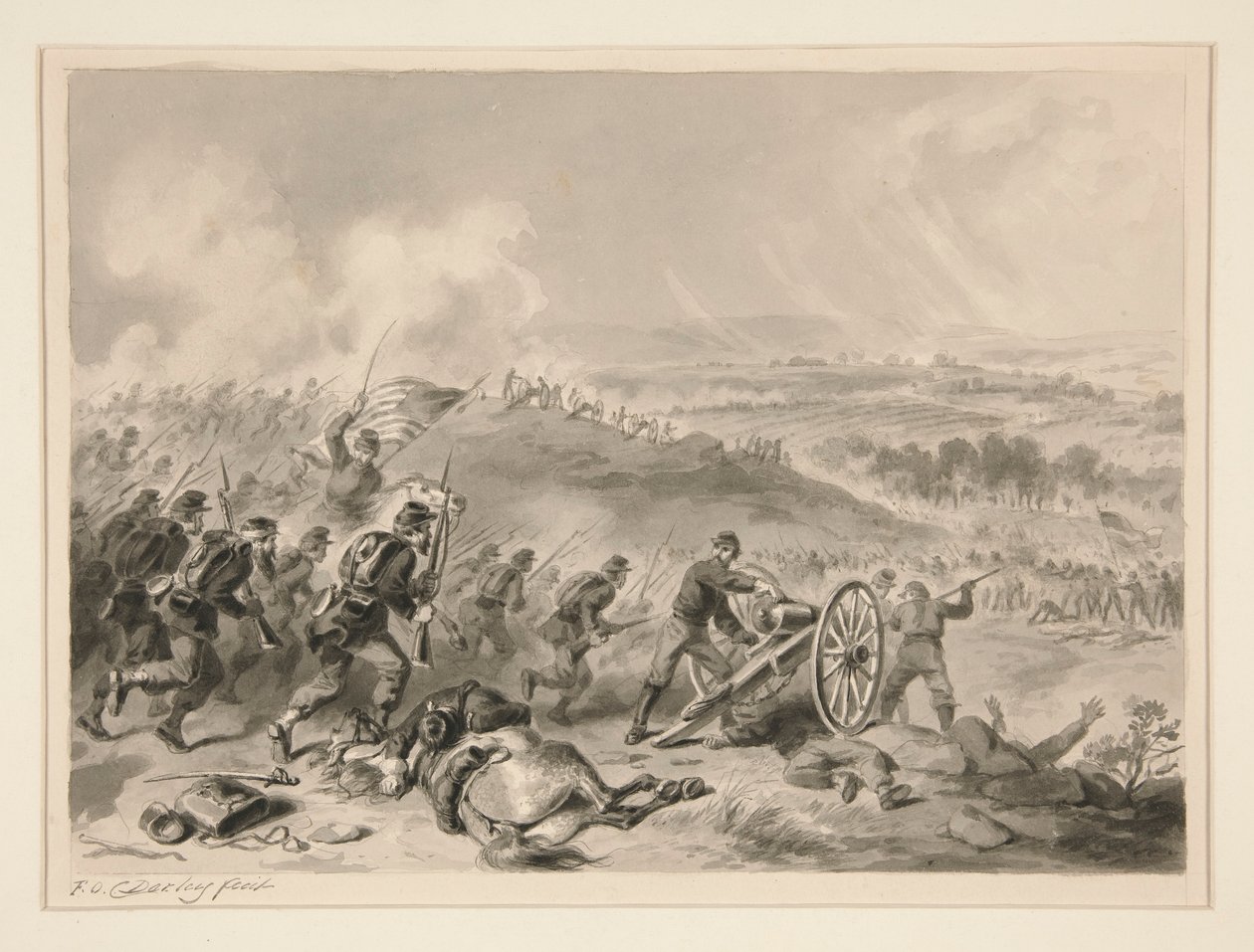 Batalla de Gettysburg de Felix O. C. Darley