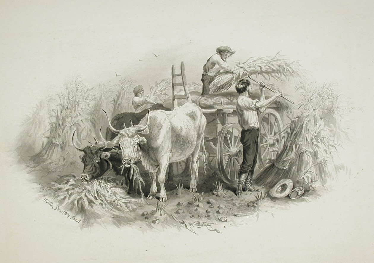 Escena de henificación de Felix Octavius Carr Darley