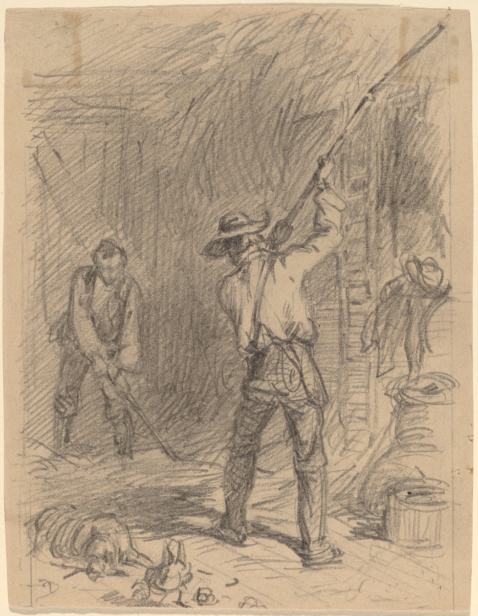 Hombre azotando de Felix Octavius Carr Darley