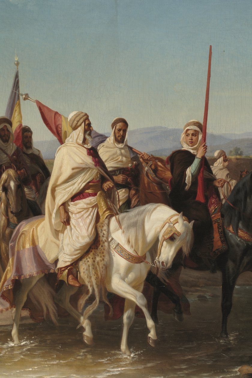 Retratos de Cherif Boubaghla y Lalla Fatma n
