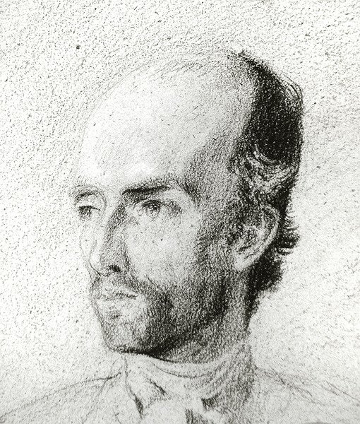 Retrato de un hombre, c.1845 de Félix Ziem