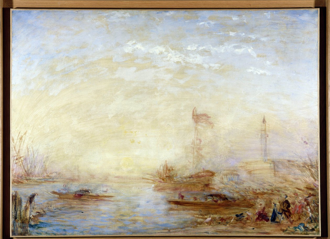 Vista de Venecia y el Bucentauro de Félix Ziem
