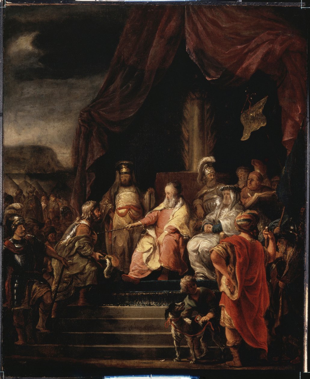 Moisés y Jetro, c.1655-56 de Ferdinand Bol