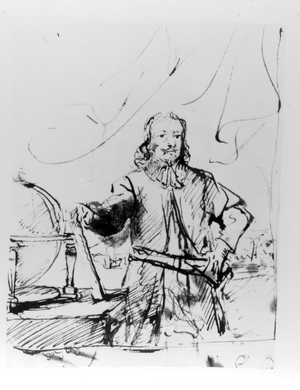 Estudio para un retrato del almirante Michiel de Ruyter, 1667 de Ferdinand Bol