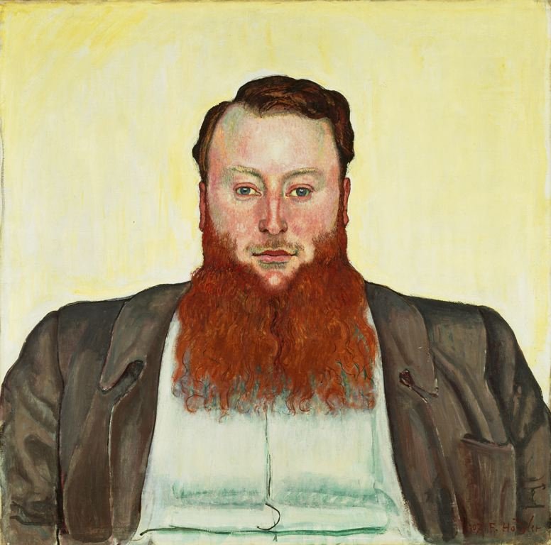 Retrato del escultor James Vibert de Ferdinand Hodler