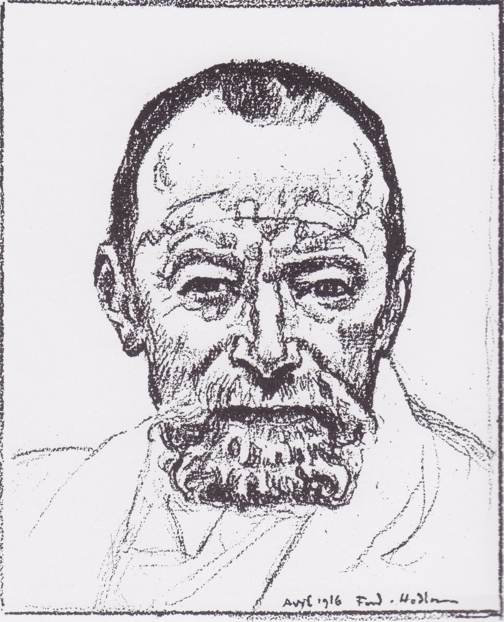 Autorretrato de Ferdinand Hodler