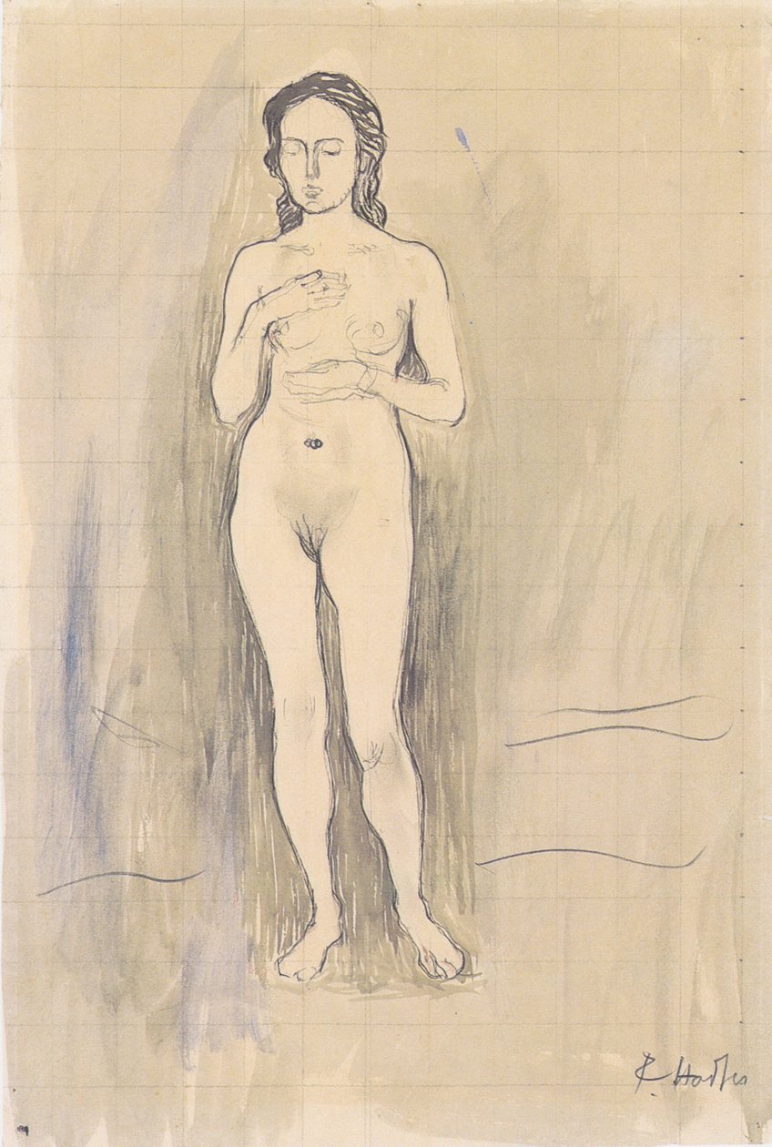 Weiblicher Akt Studie zu Wahrheit de Ferdinand Hodler