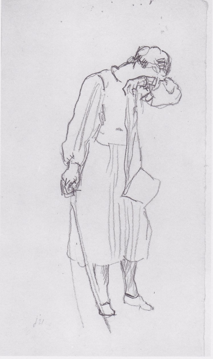 Figura femenina despidiéndose1 de Ferdinand Hodler