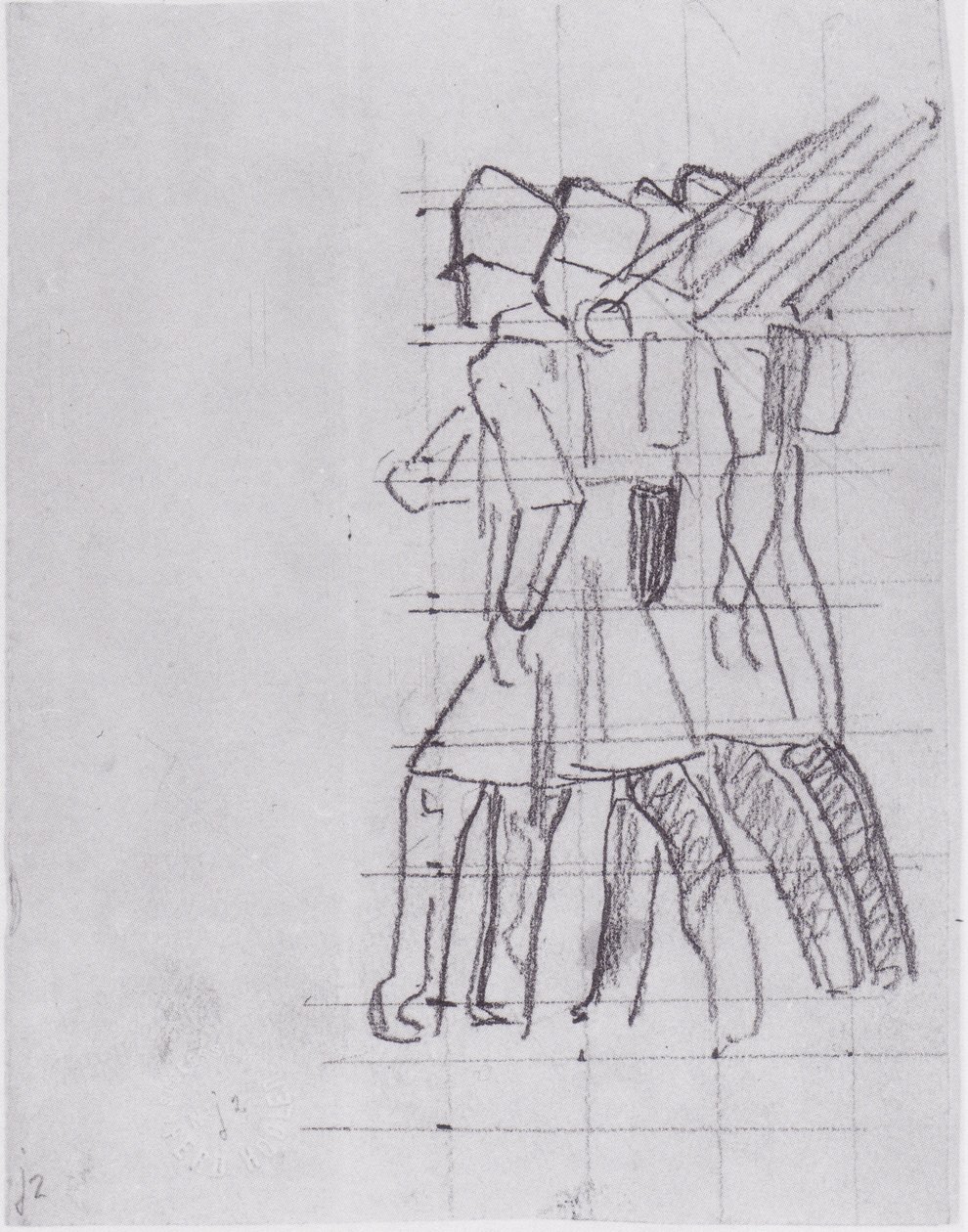 Soldados partiendo3 de Ferdinand Hodler