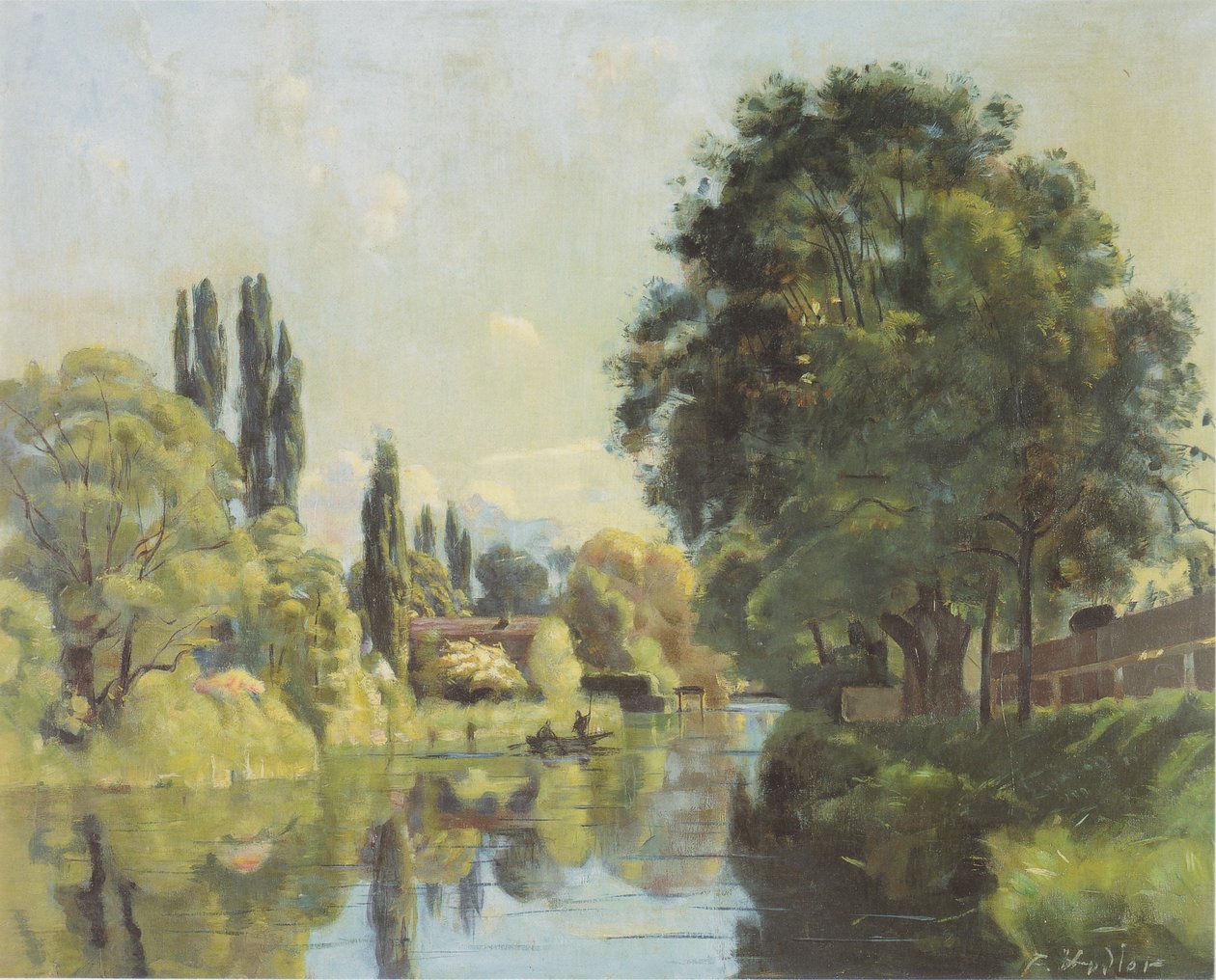El canal del Aare en Thun de Ferdinand Hodler