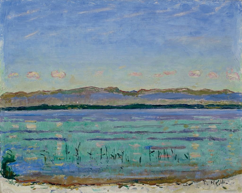 Lago de Ginebra con Jura de Ferdinand Hodler