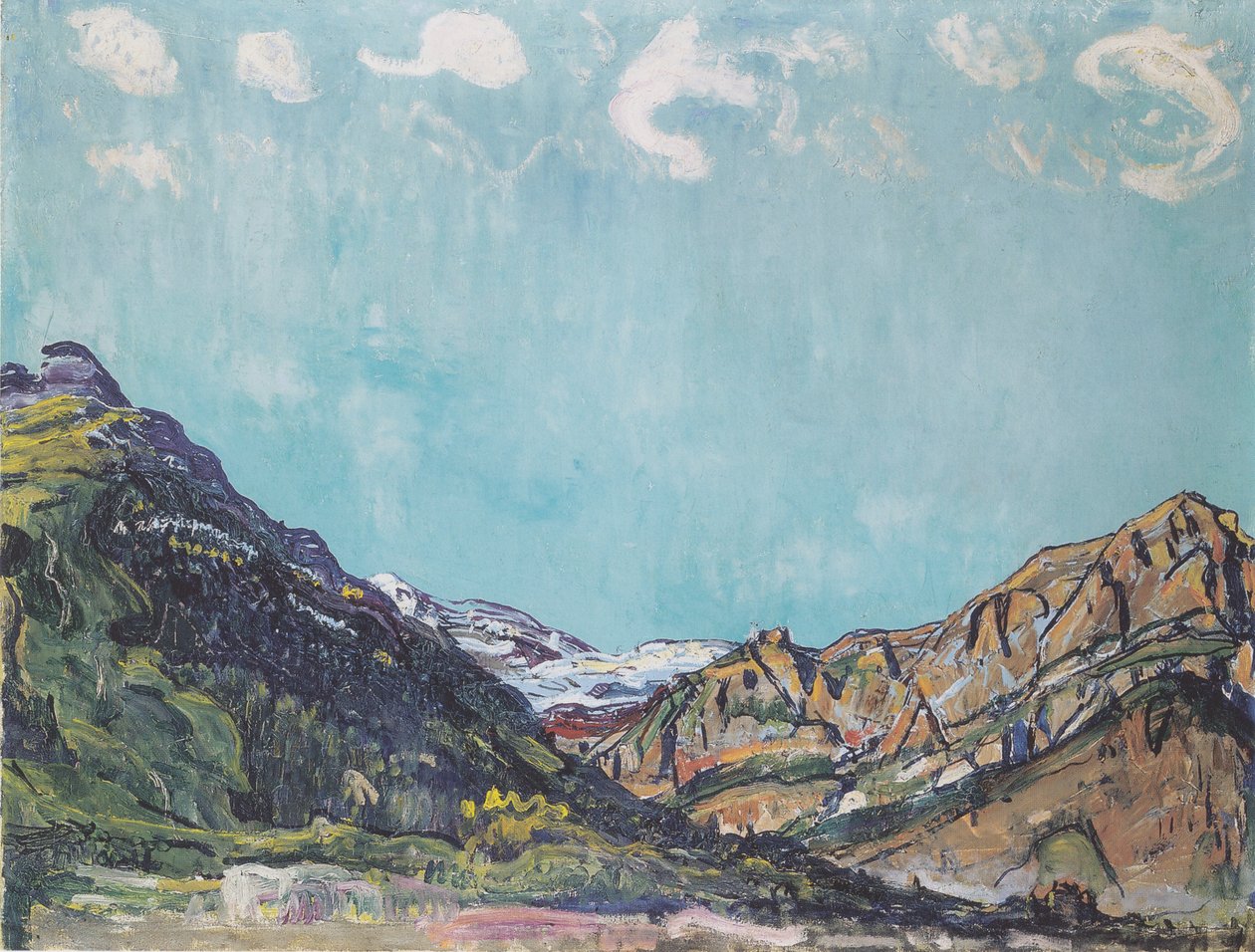 Paisaje en Champéry de Ferdinand Hodler
