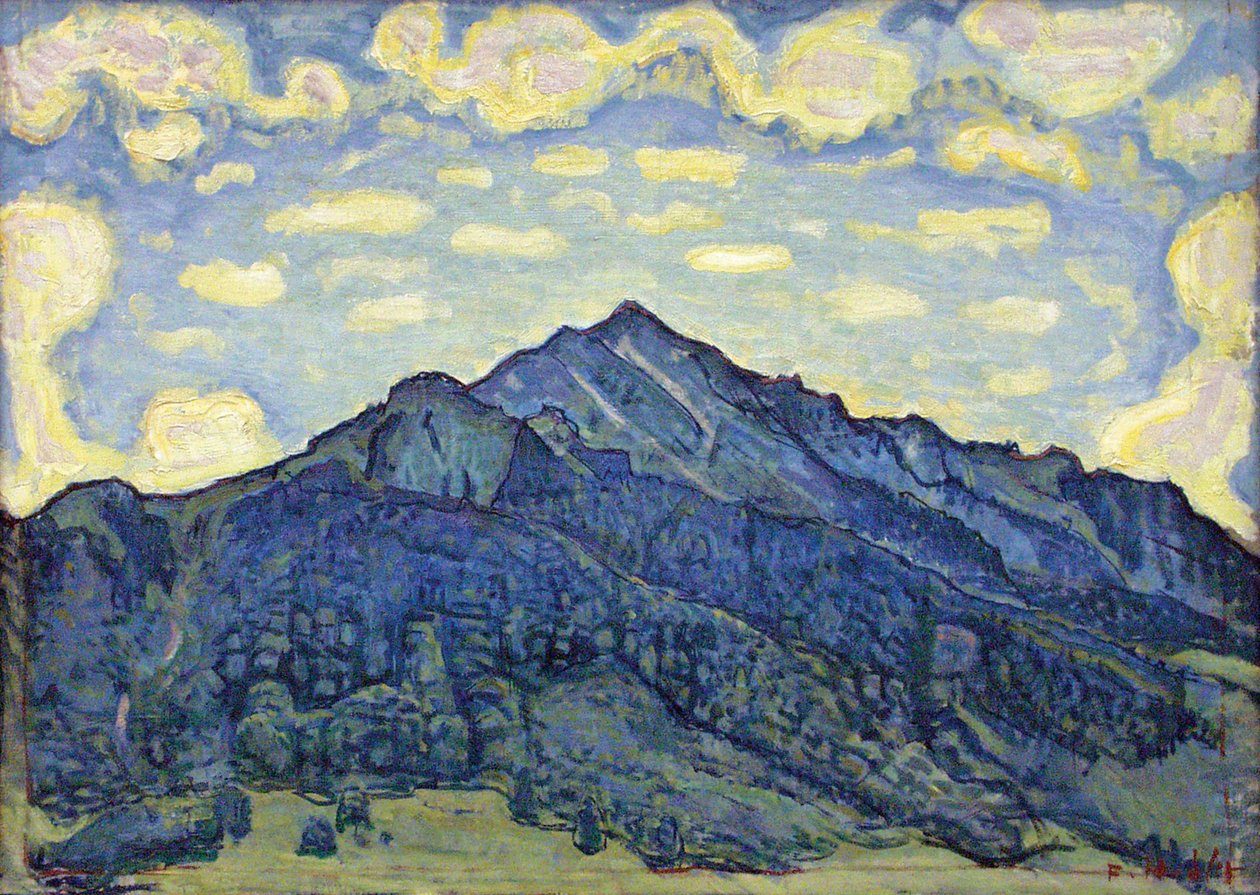 Paisaje en los Alpes suizos de Ferdinand Hodler