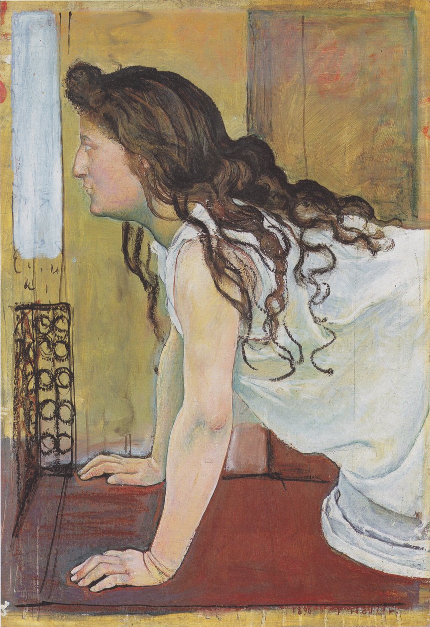 Niña en la ventana de Ferdinand Hodler