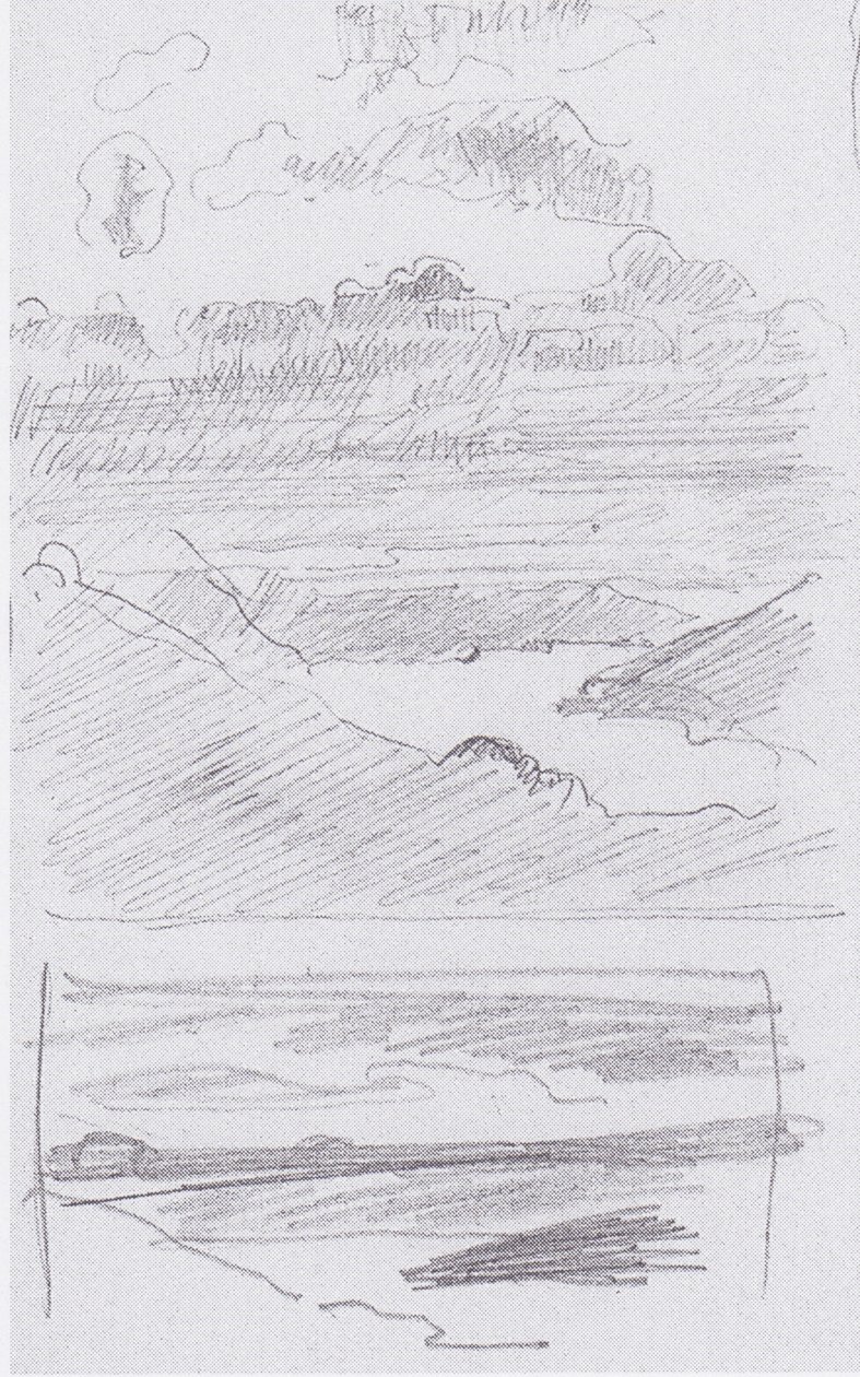 Lago de Thun desde el camino a Schynige Platte de Ferdinand Hodler