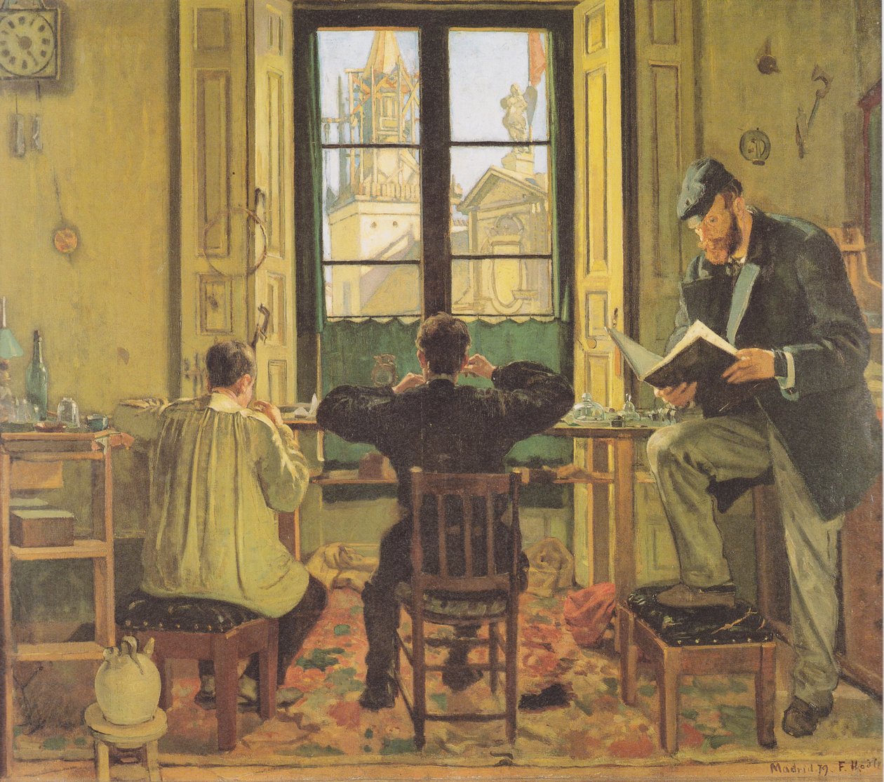 Taller de relojería en Madrid de Ferdinand Hodler