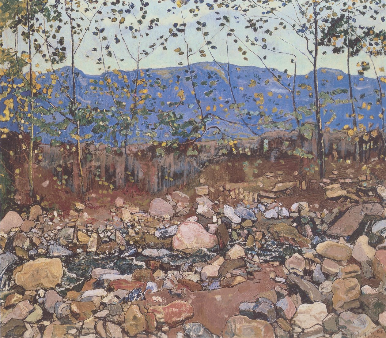 Arroyo de bosque en Leissigen de Ferdinand Hodler