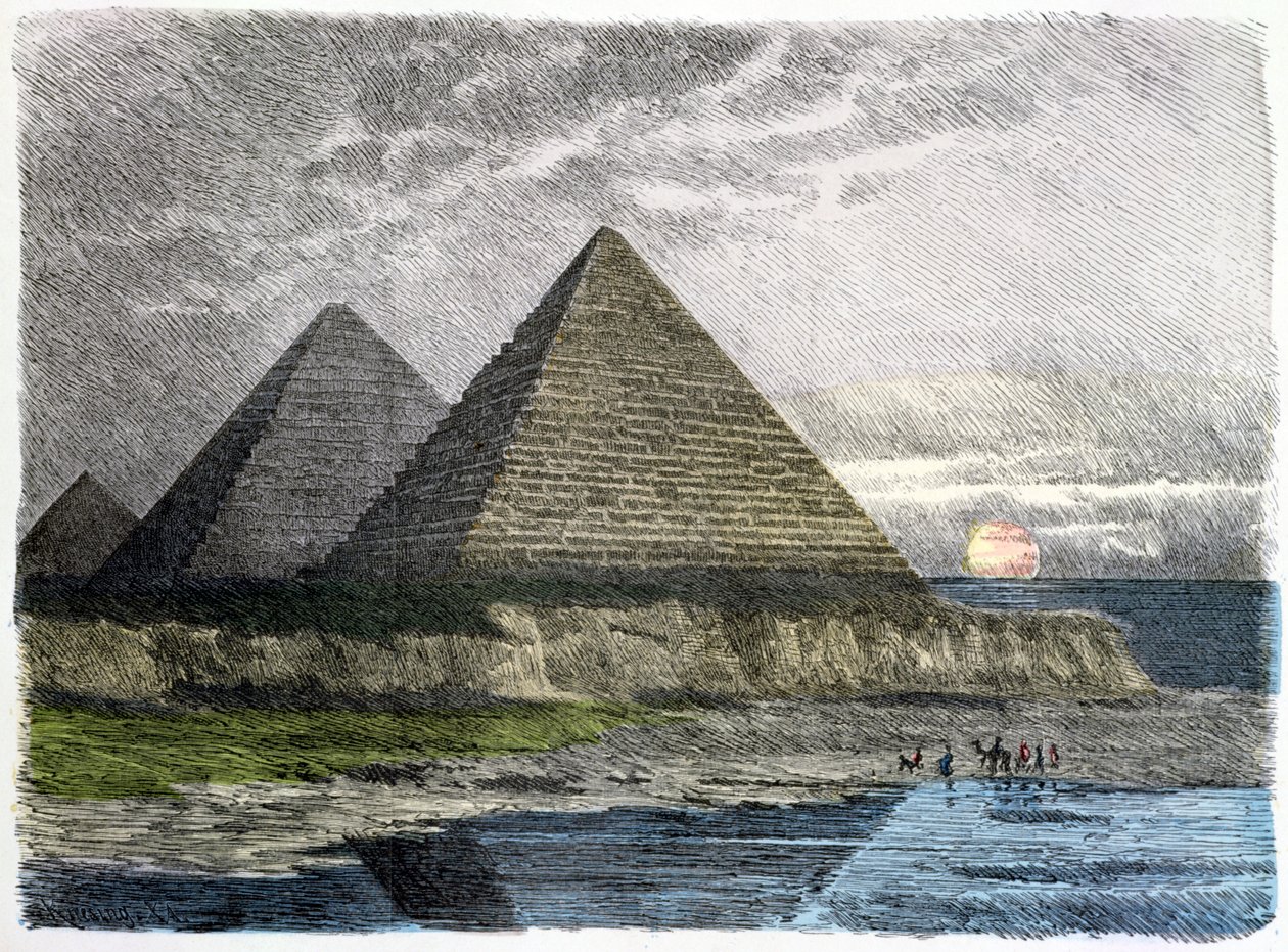 Las Pirámides de Giza, de una serie de las 