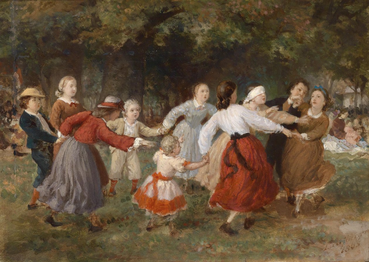 El juego de la gallina ciega de Ferdinand Laufberger
