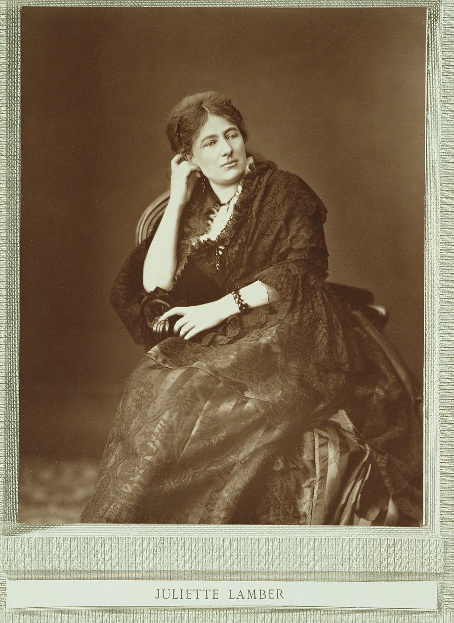 Juliette Adam, de soltera Lamber (1836-1936), de 