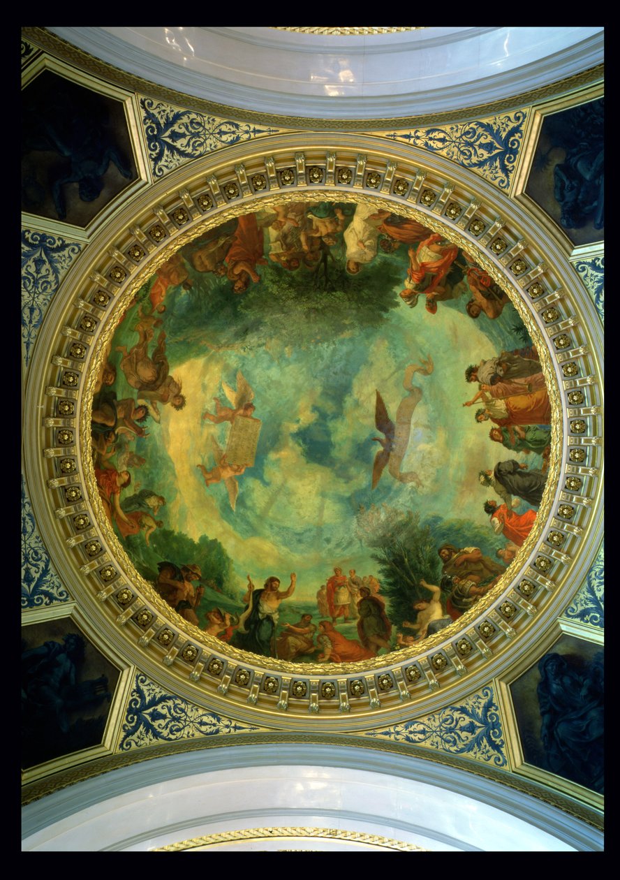 Aurora, pintura de techo posiblemente de la Biblioteca, c.1845-47 de Ferdinand Victor Eugene Delacroix