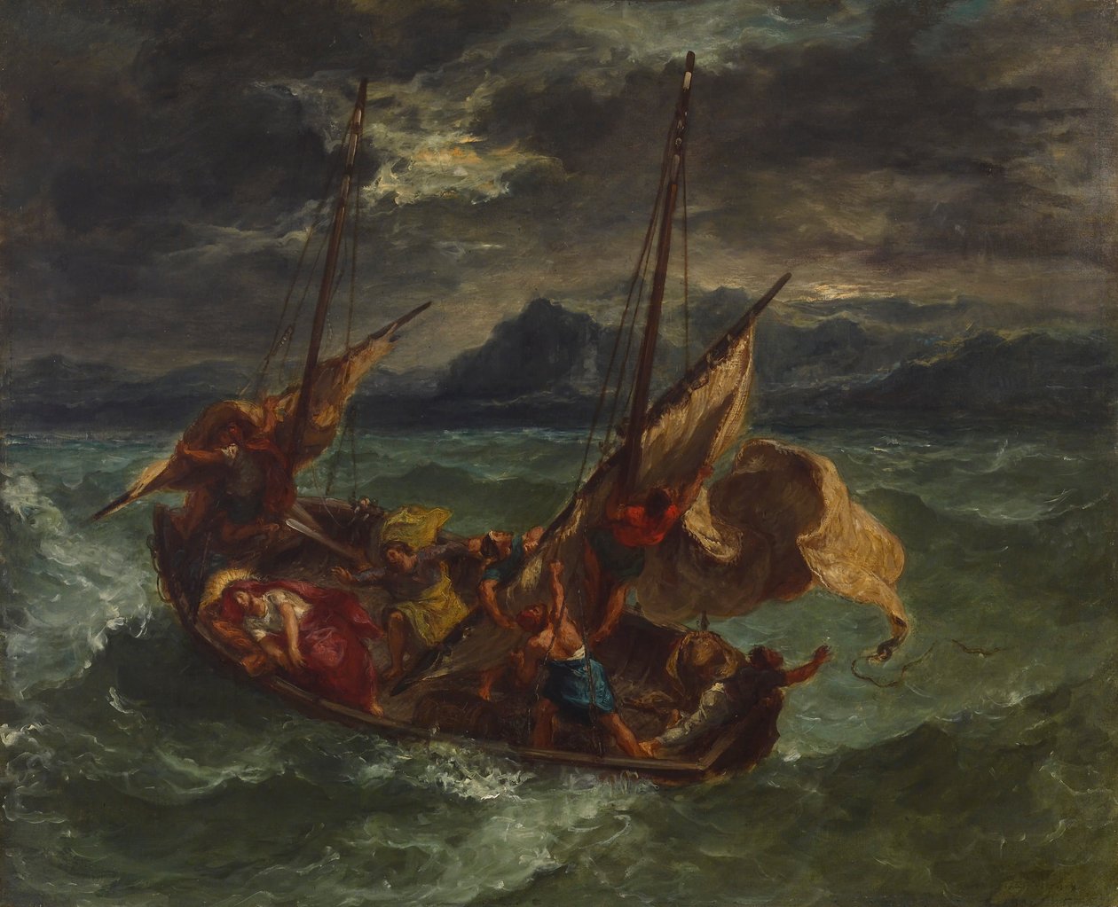 Cristo en el mar de Galilea de Ferdinand Victor Eugene Delacroix