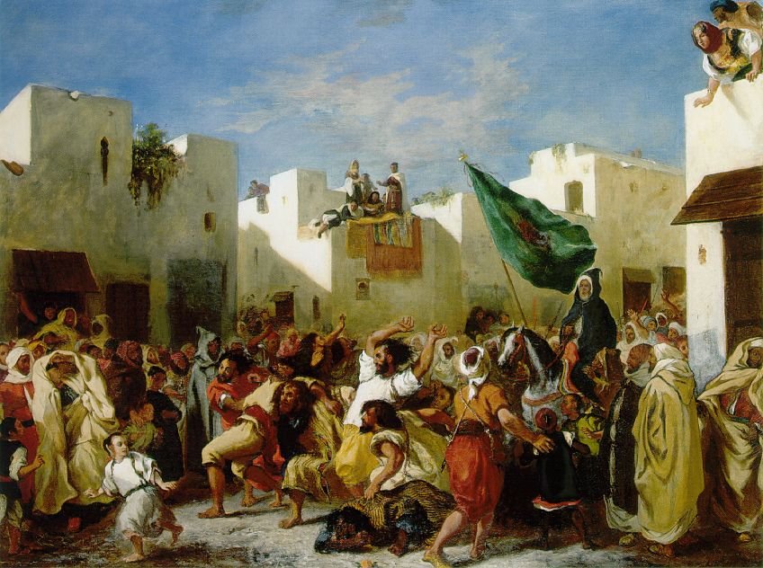 Fanáticos de Tánger de Ferdinand Victor Eugene Delacroix