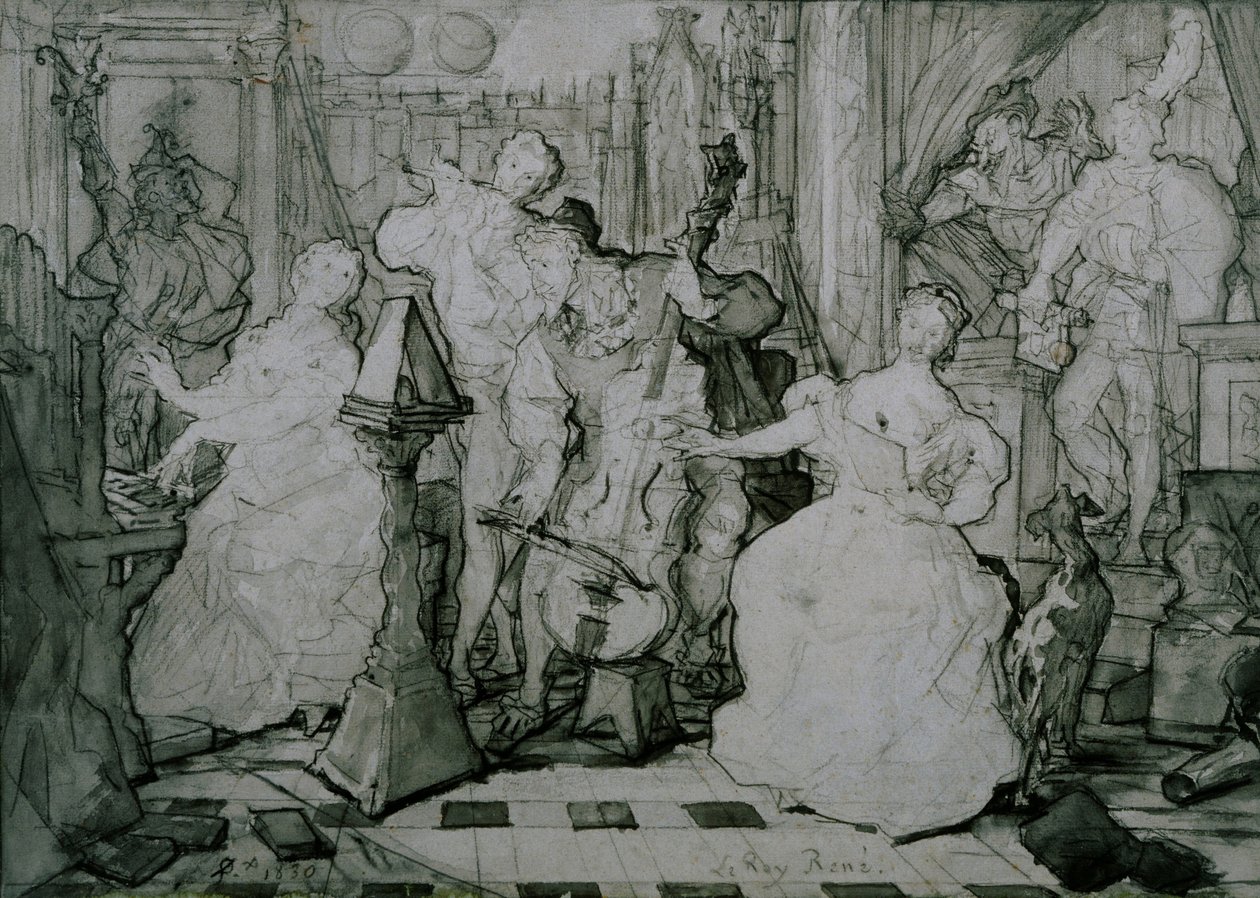 Le Roy René de Ferdinand Victor Eugene Delacroix