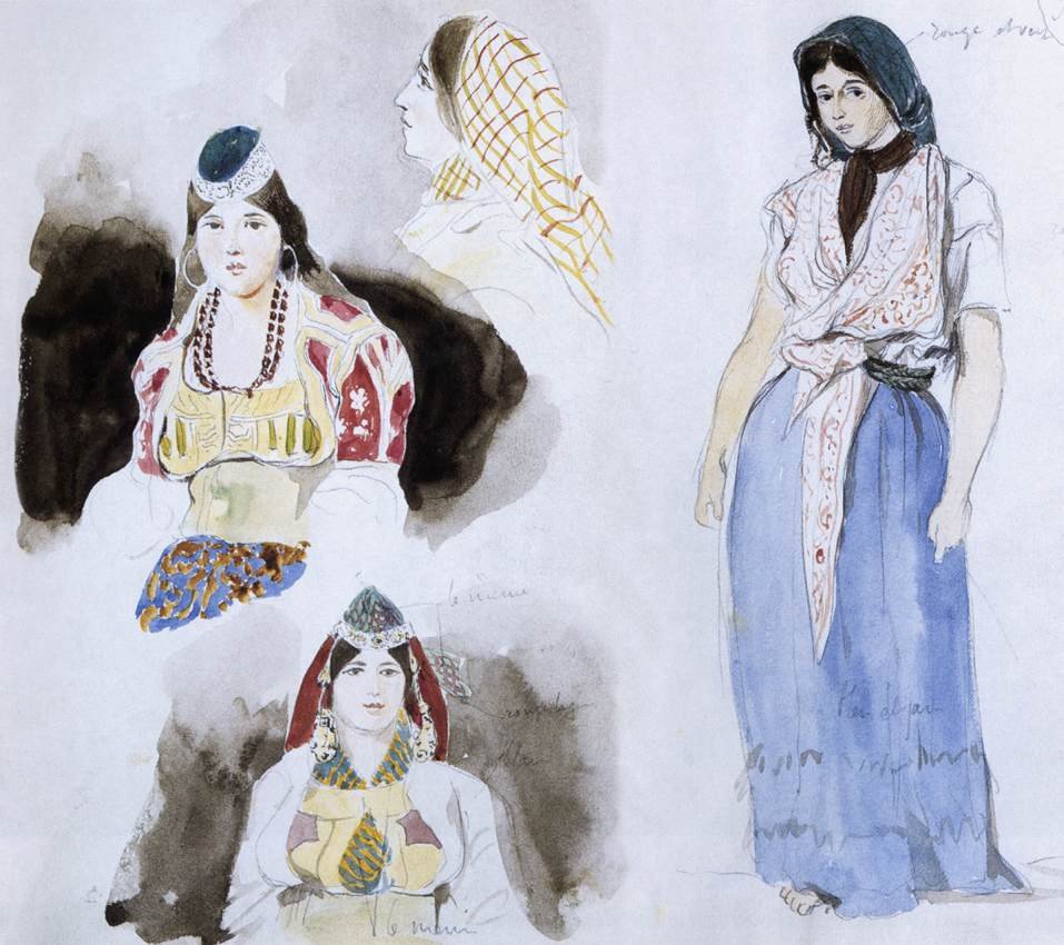 Mujeres marroquíes de Ferdinand Victor Eugene Delacroix