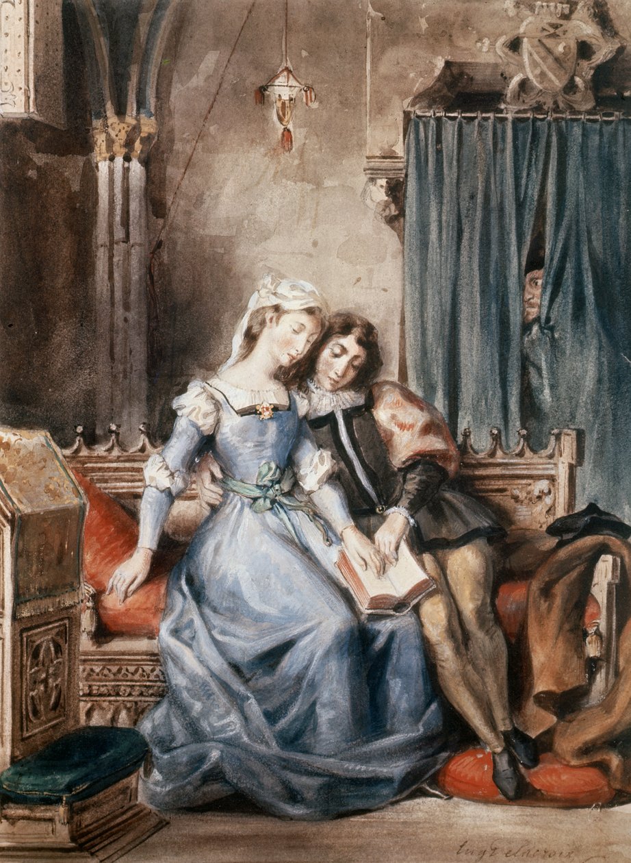 Paolo Malatesta y Francesca da Rimini de Ferdinand Victor Eugene Delacroix