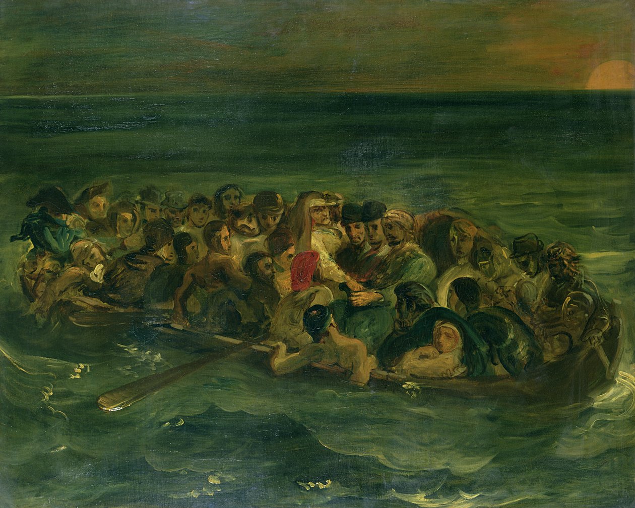 Boceto para El naufragio de Don Juan de Ferdinand Victor Eugene Delacroix
