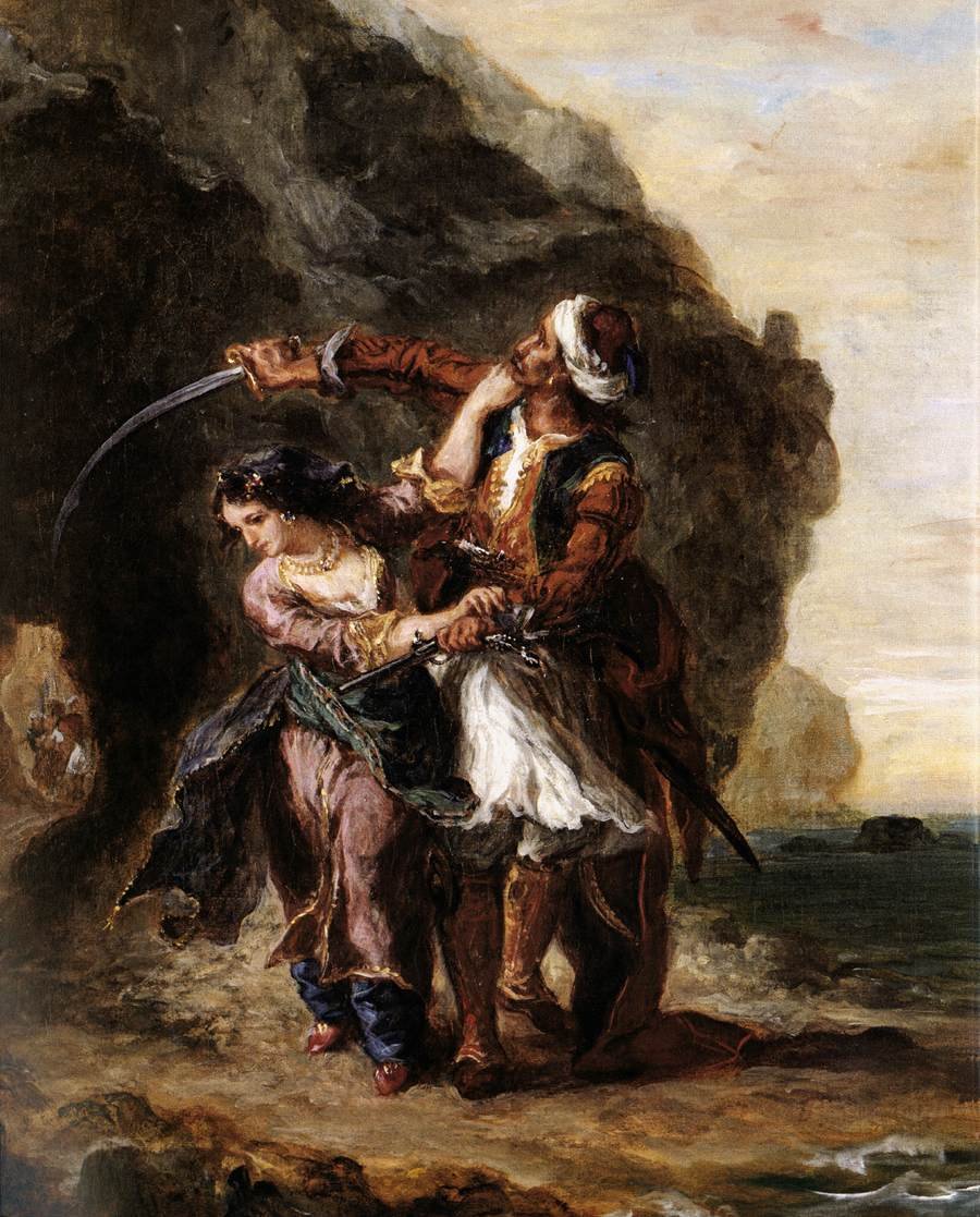 La novia de Abydos de Ferdinand Victor Eugene Delacroix