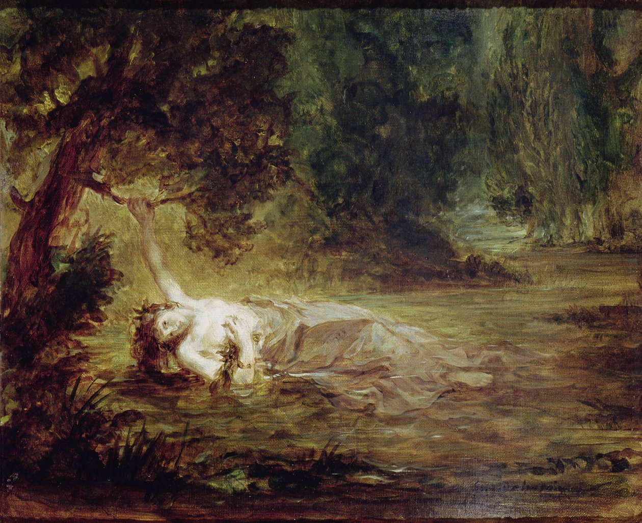 La muerte de Ofelia, 1838 de Ferdinand Victor Eugene Delacroix