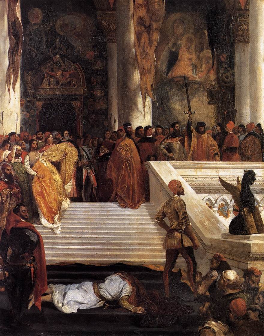 La ejecución del Dogo Marino Faliero de Ferdinand Victor Eugene Delacroix