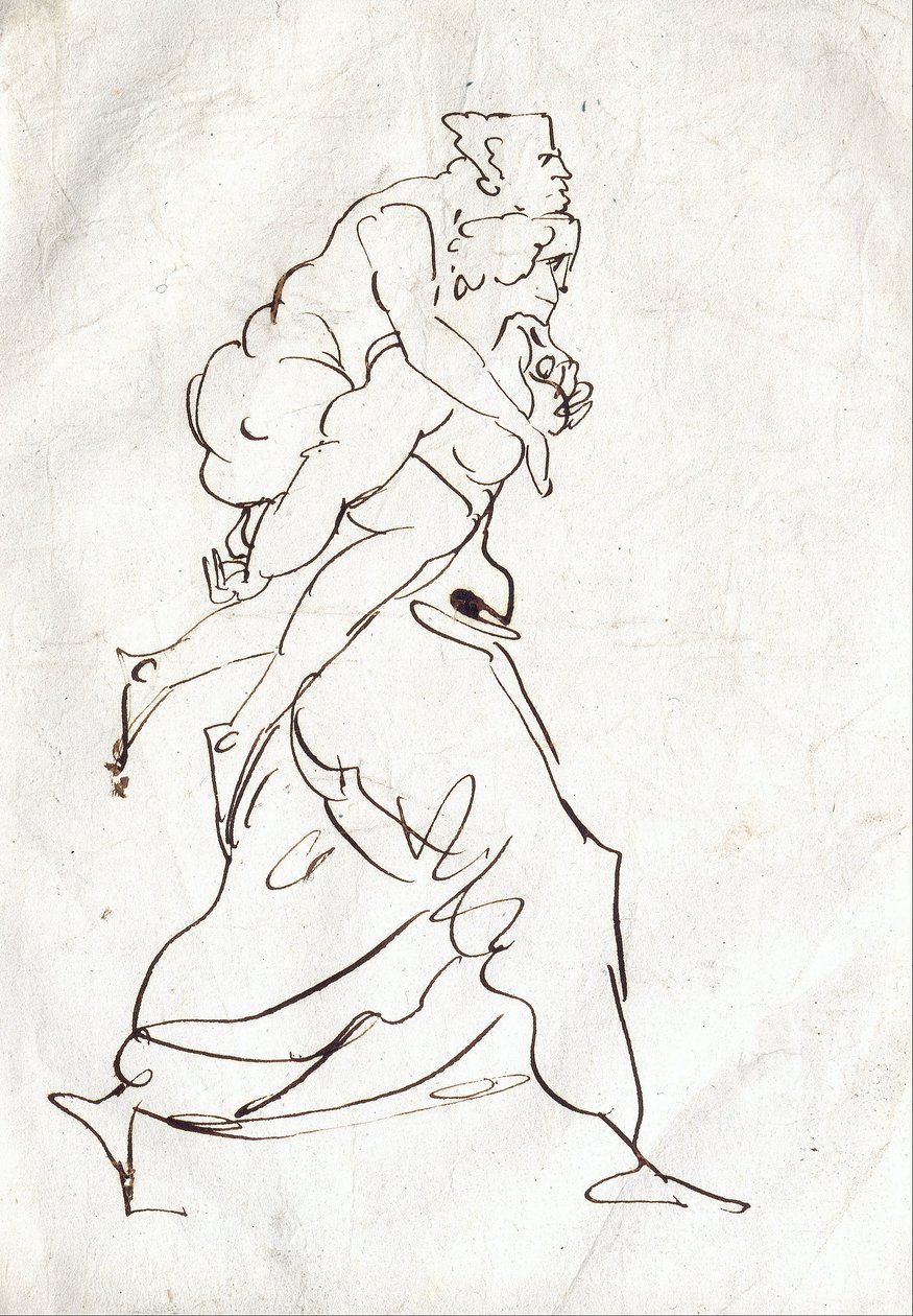 Eneas y Anquises de Ferdinand Victor Eugene Delacroix