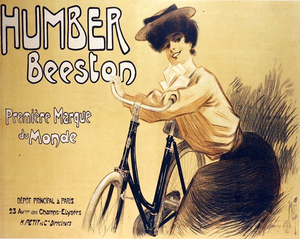 Póster publicitario de bicicletas Humber Beeston de Ferdinand  Misti Mifliez