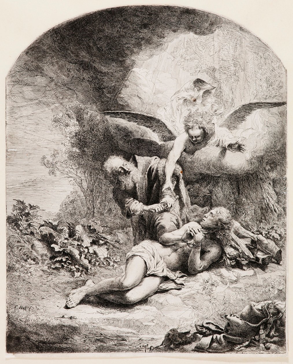 El sacrificio de Abraham de Ferdinand Bol