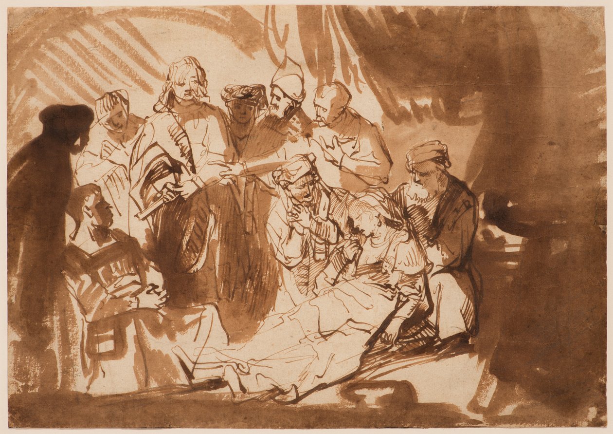 Christus und die Tochter des Jairus de Ferdinand Bol