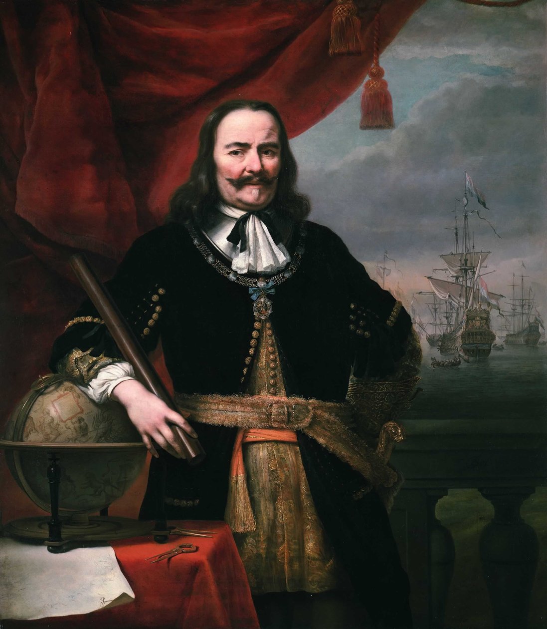 Teniente almirante Michiel de Ruyter (1607-1676) de Ferdinand Bol