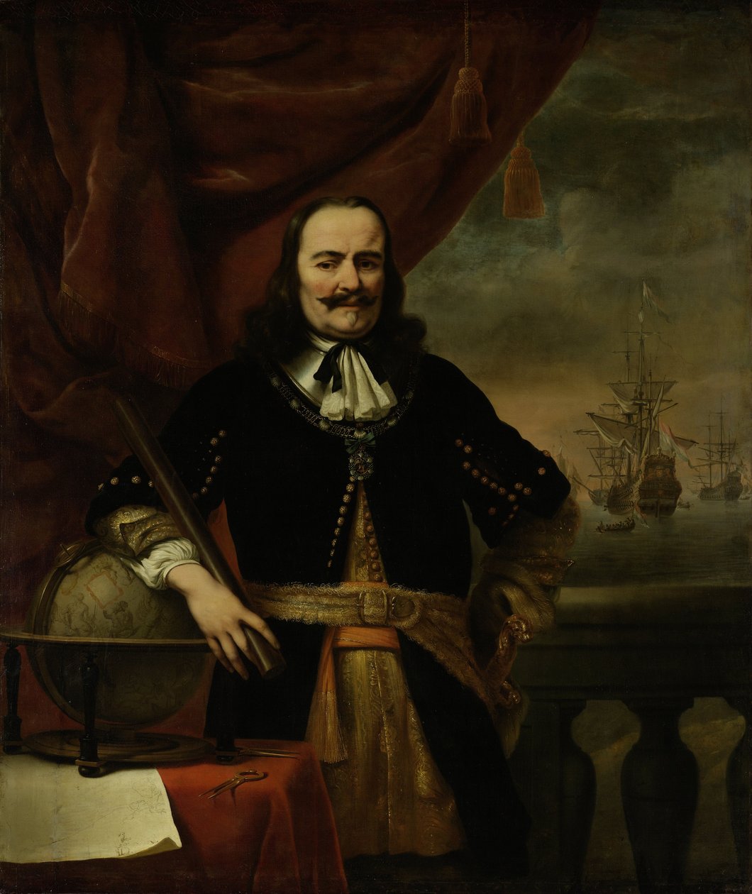 Michiel de Ruyter como Teniente-Almirante de Ferdinand Bol