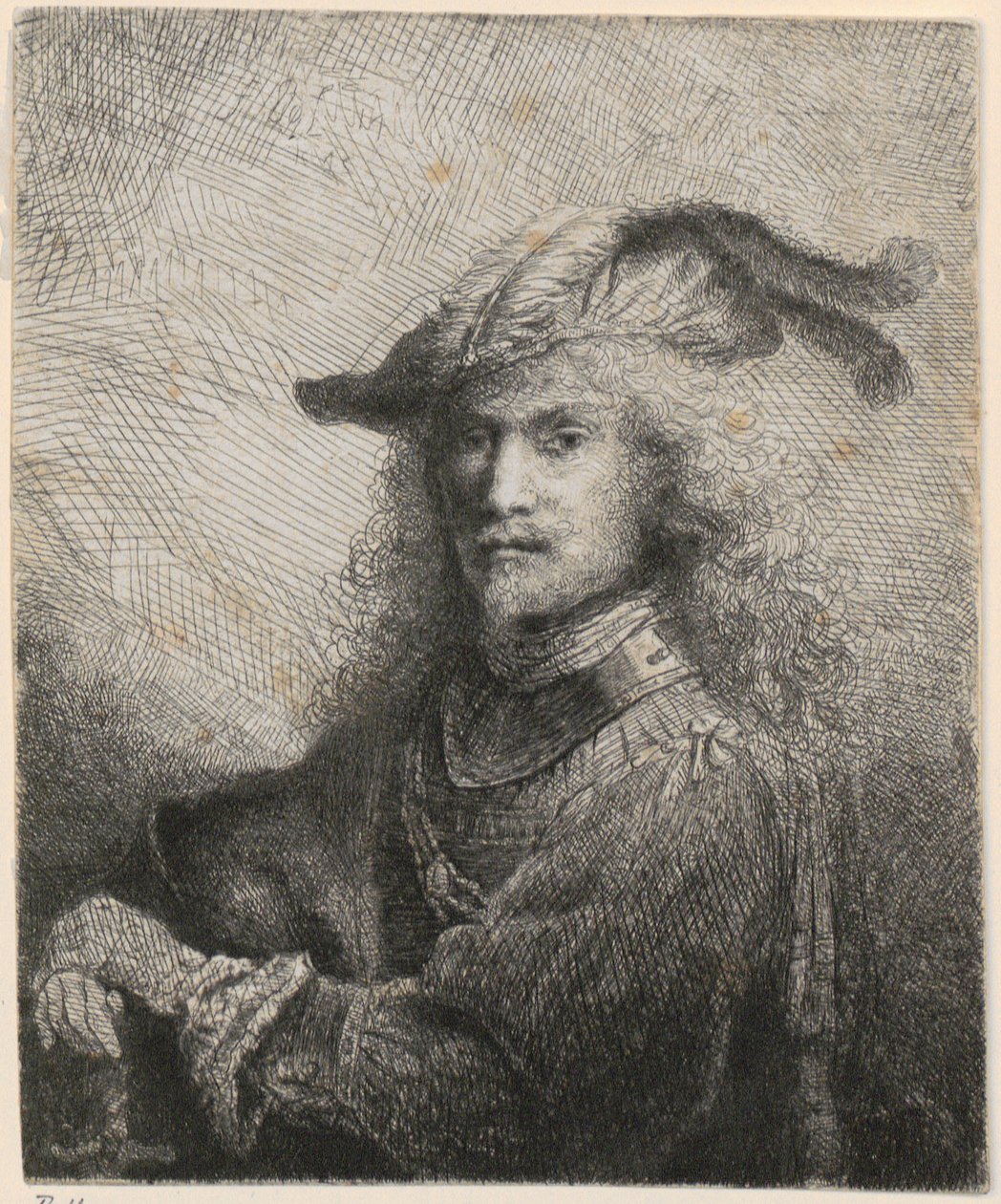 Retrato de un oficial (¿posible autorretrato del artista?) de Ferdinand Bol