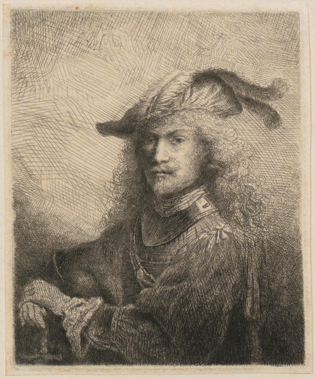 Retrato de un oficial (¿posiblemente un autorretrato del artista?) de Ferdinand Bol