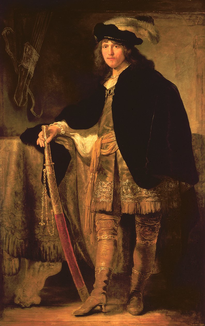 Retrato de un joven con una espada, c.1635-40 de Ferdinand Bol