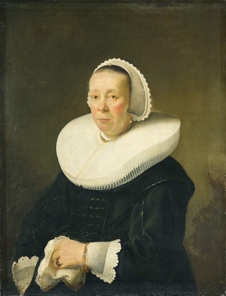 Retrato de una mujer mayor de Ferdinand Bol