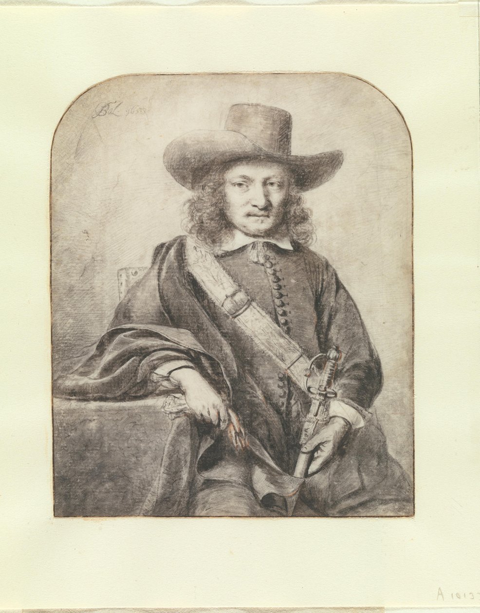 Retrato de un oficial de Gouda de Ferdinand Bol