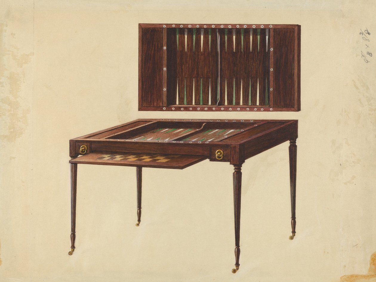 Mesa de Juego de Ferdinand Cartier