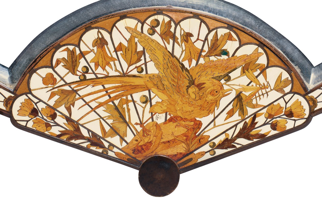 Detalle de un espejo de mesa, Maison Giroux, c.1880 de Ferdinand Duvinage