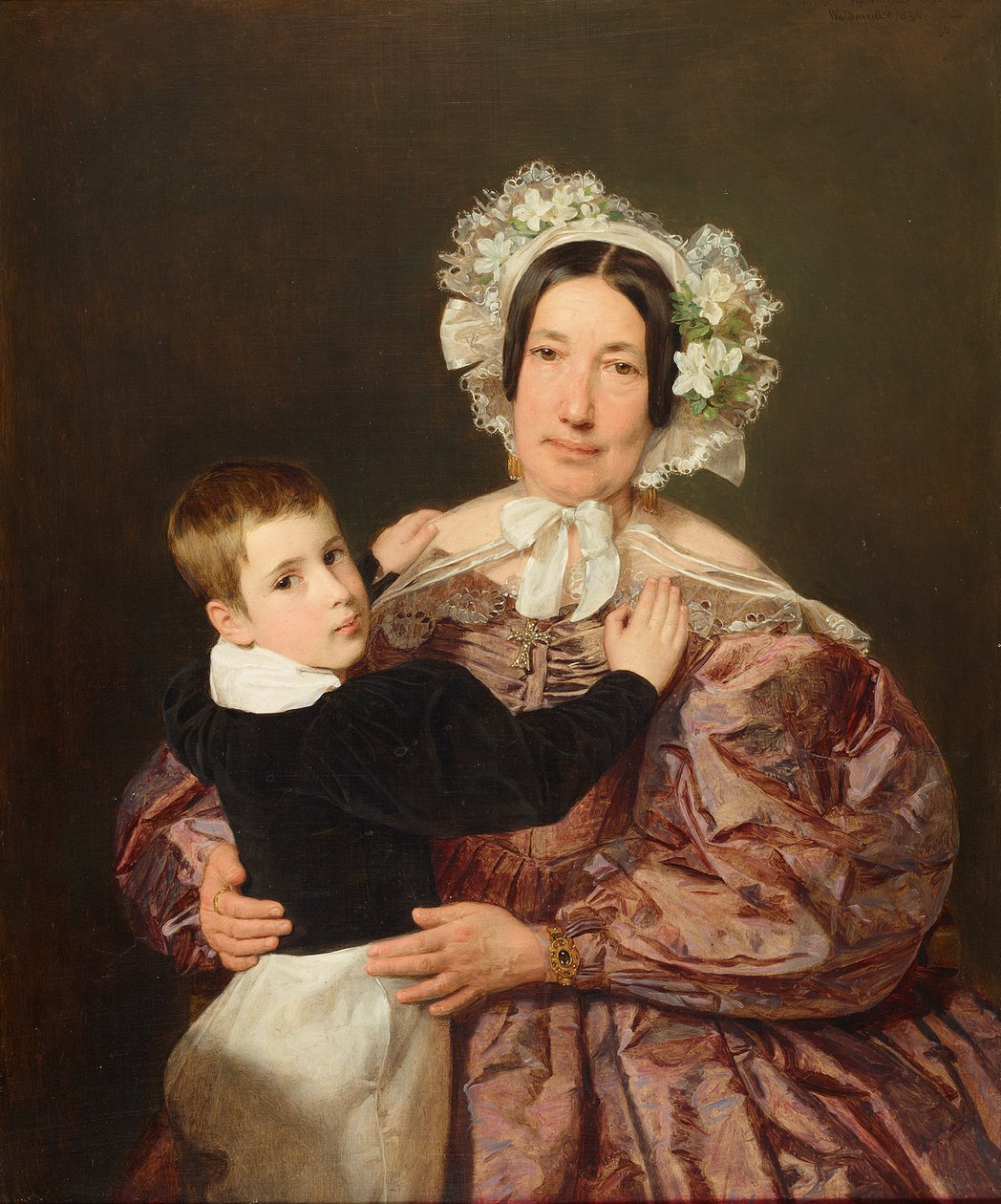 La señora Lindner con su hijo de Ferdinand Georg Waldmüller