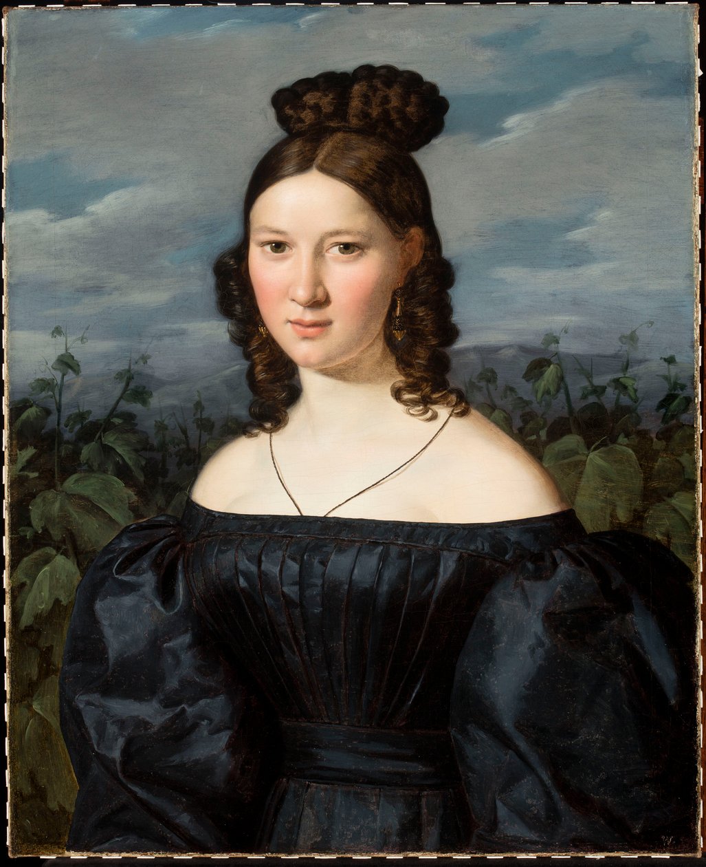 Retrato de una mujer joven de Ferdinand Georg Waldmüller